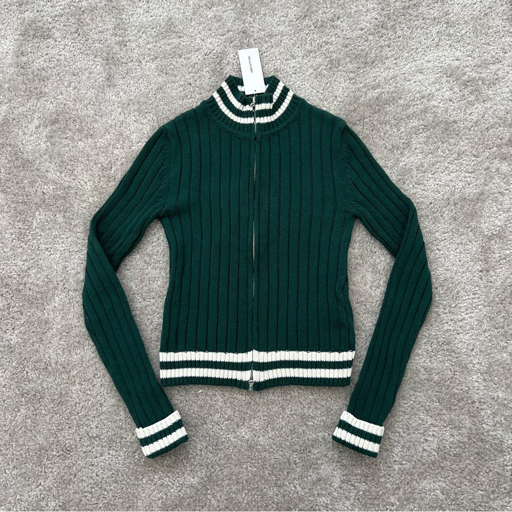 NEW Urban Outfitters Varsity Zip Sweater - Picture 2 of 10